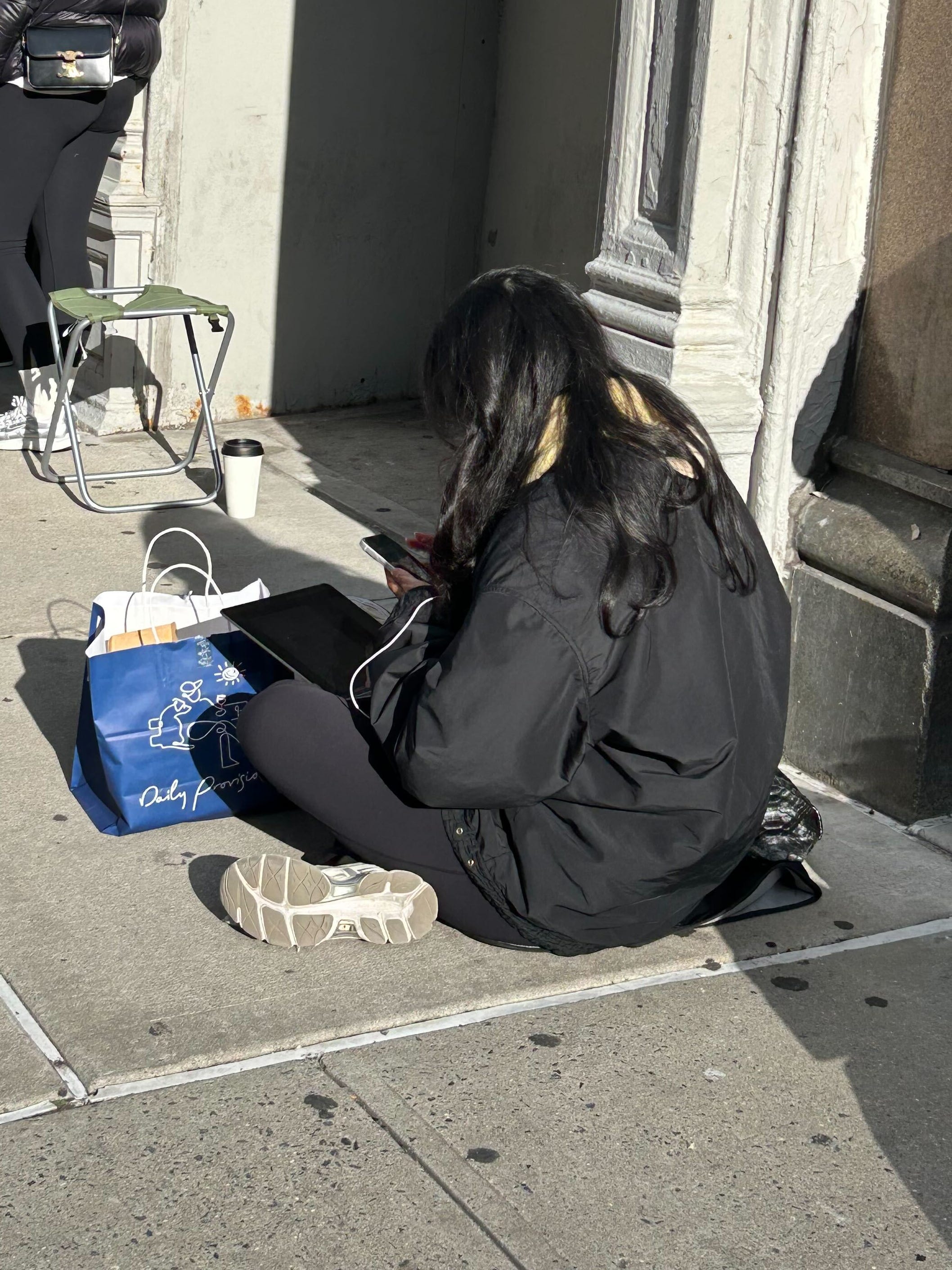 Line at The Row sample sale