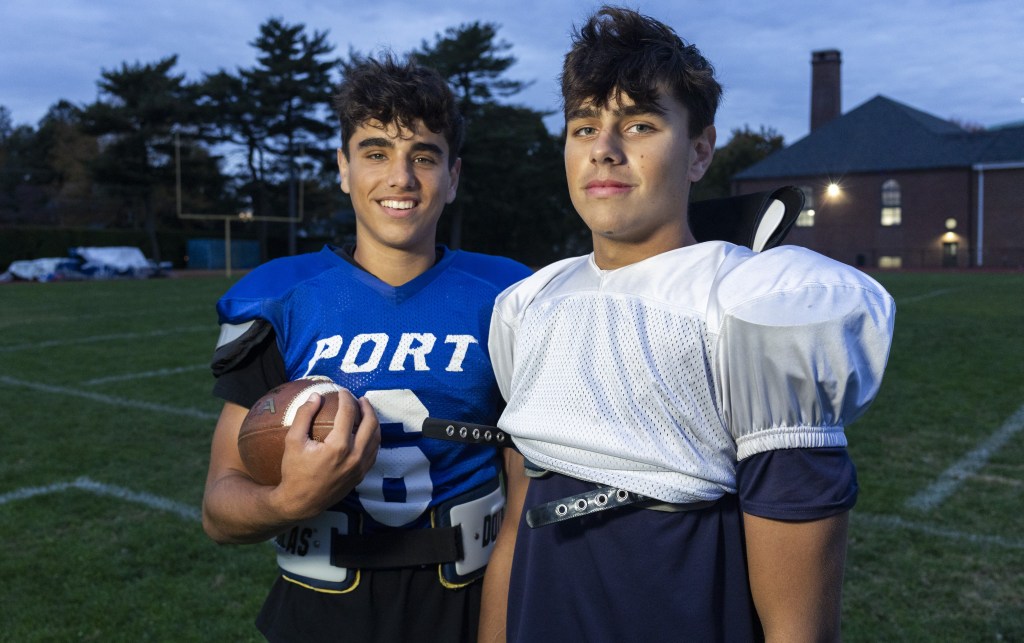 Max and Harry Eynon, 16, are fraternal twins.