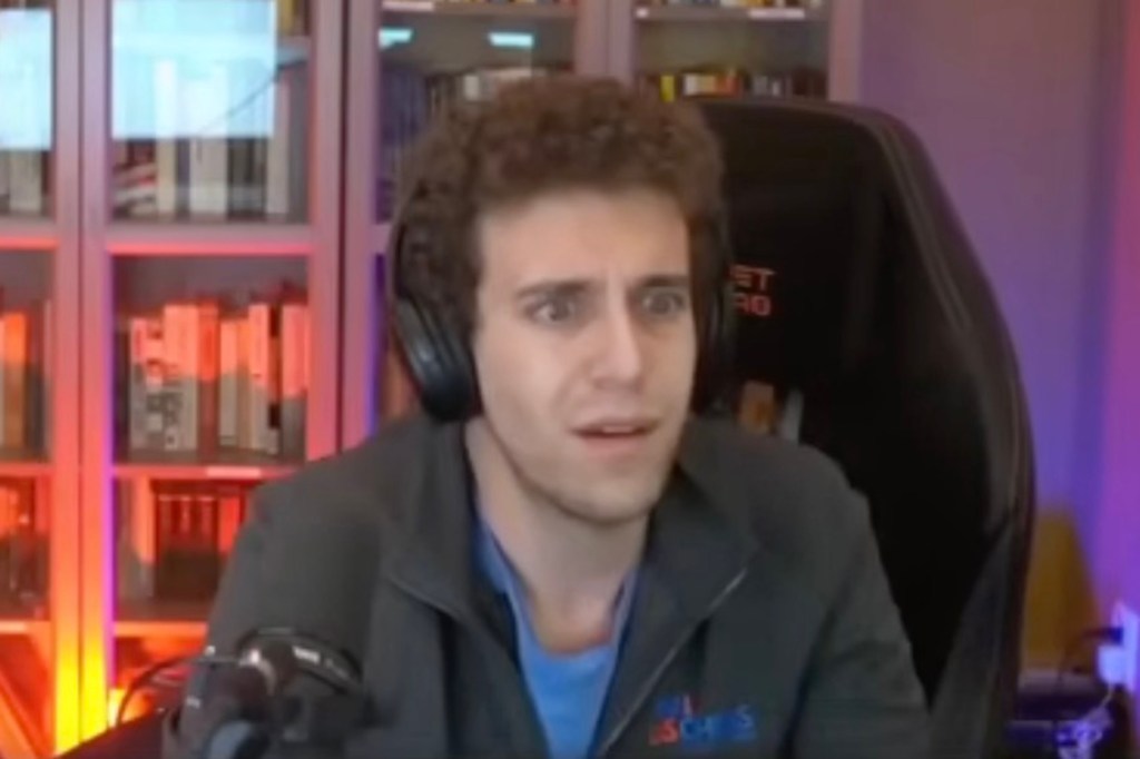 Chess grandmaster Daniel Naroditsky appears on his final livestream on Oct. 17, 2025.