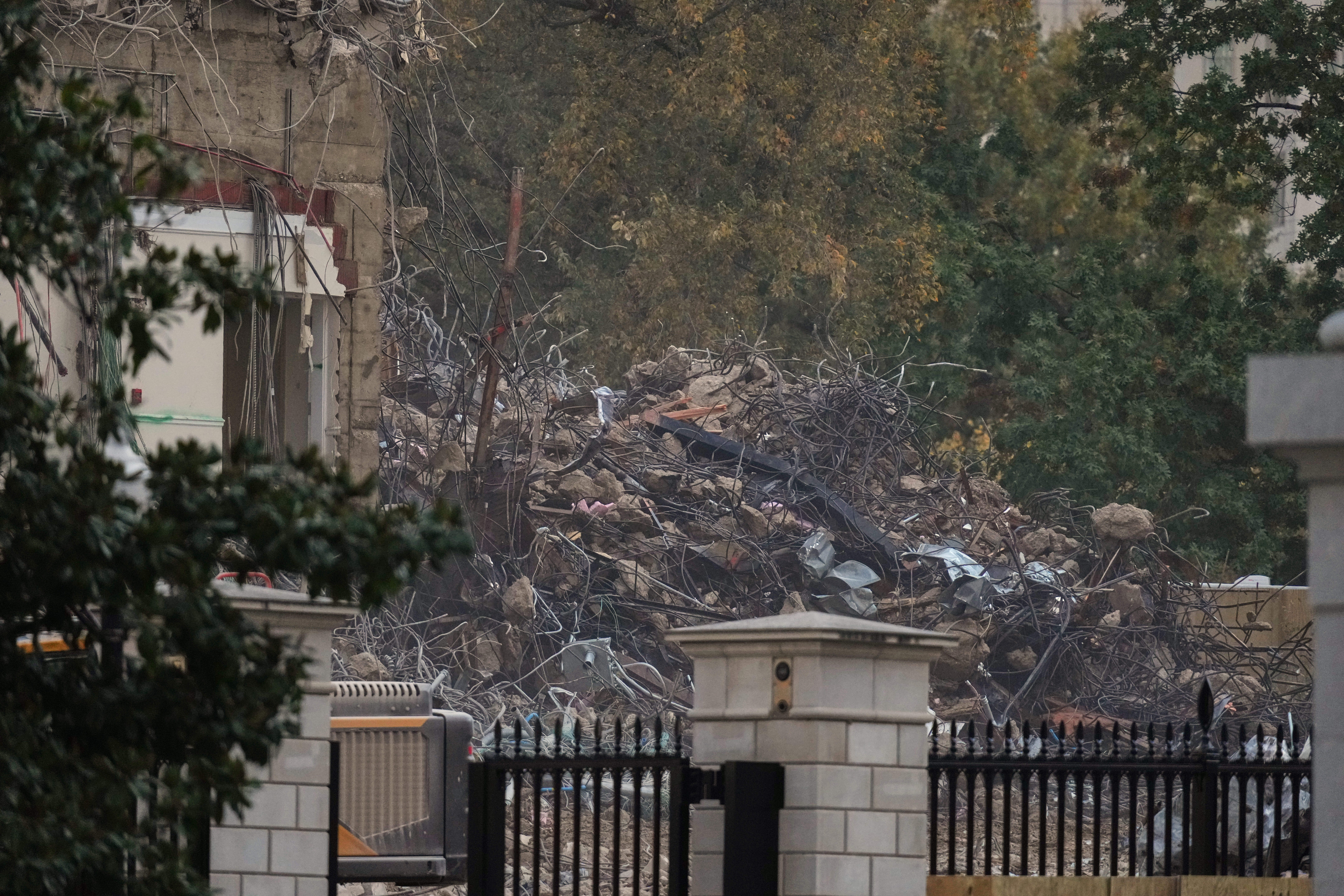 Rubble of the East Wing.