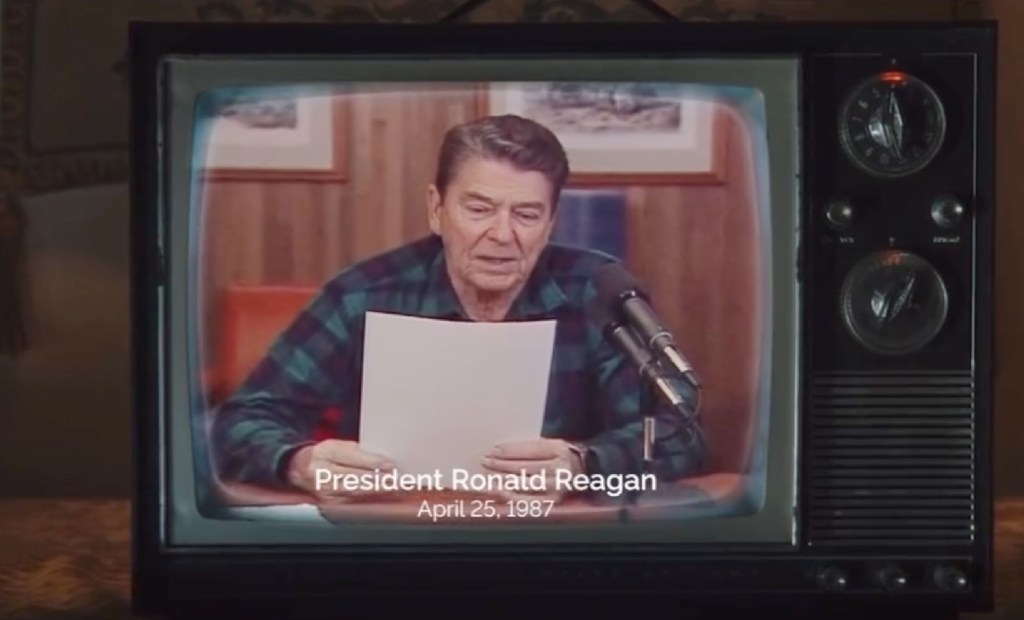 Donald Trump 'terminated' all trade negotiations with Canada while claiming an anti-tariff commercial featuring an address from Ronald Reagan was 'FAKE.'
