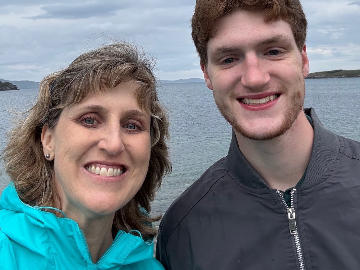 Katy M. Clark and her son