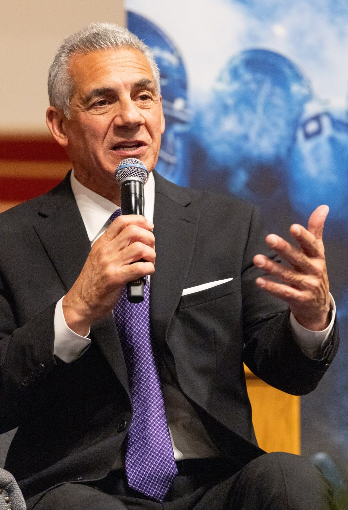 Jack Ciattarelli speaking at a forum.
