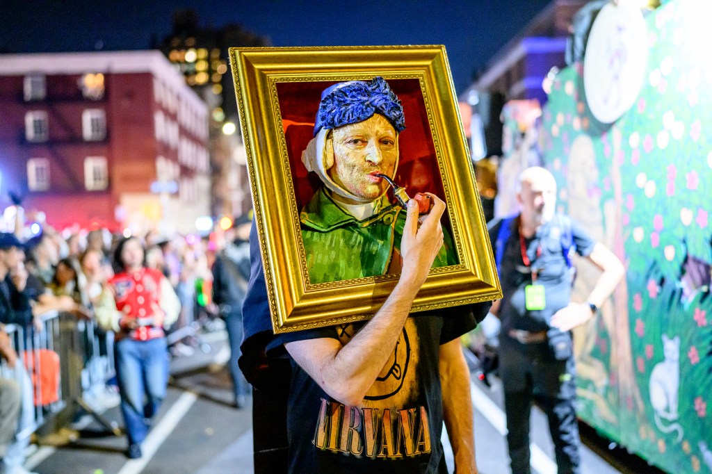 New York City artist James Haggerty dresses as a self-portrait of Vincent van Gogh each Halloween.