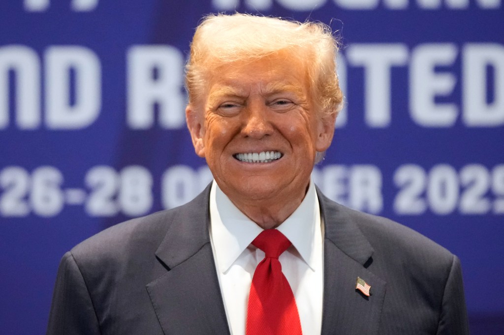 Donald Trump smiling.