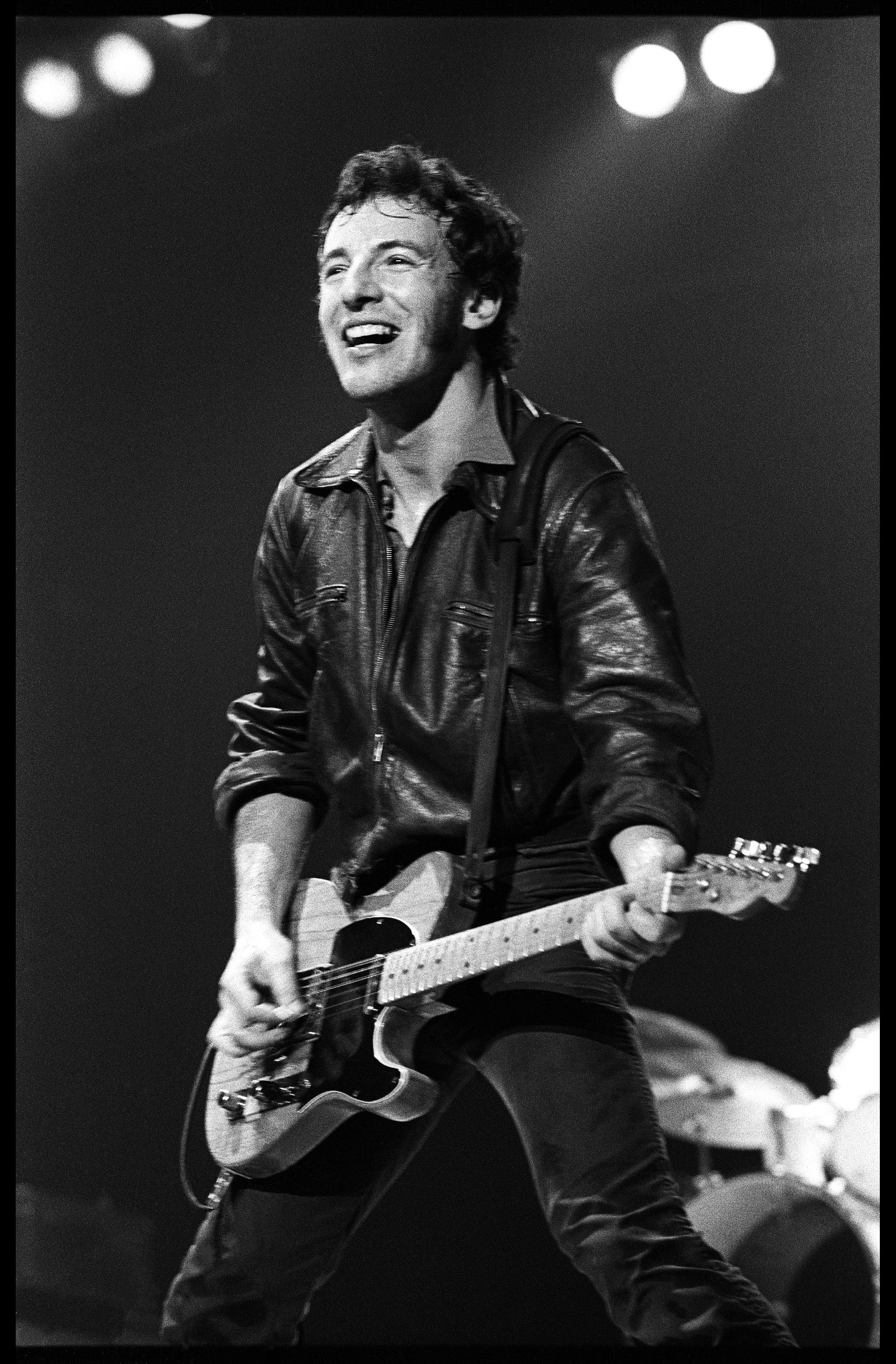 Bruce Springsteen performs during the River Tour in 1981.
