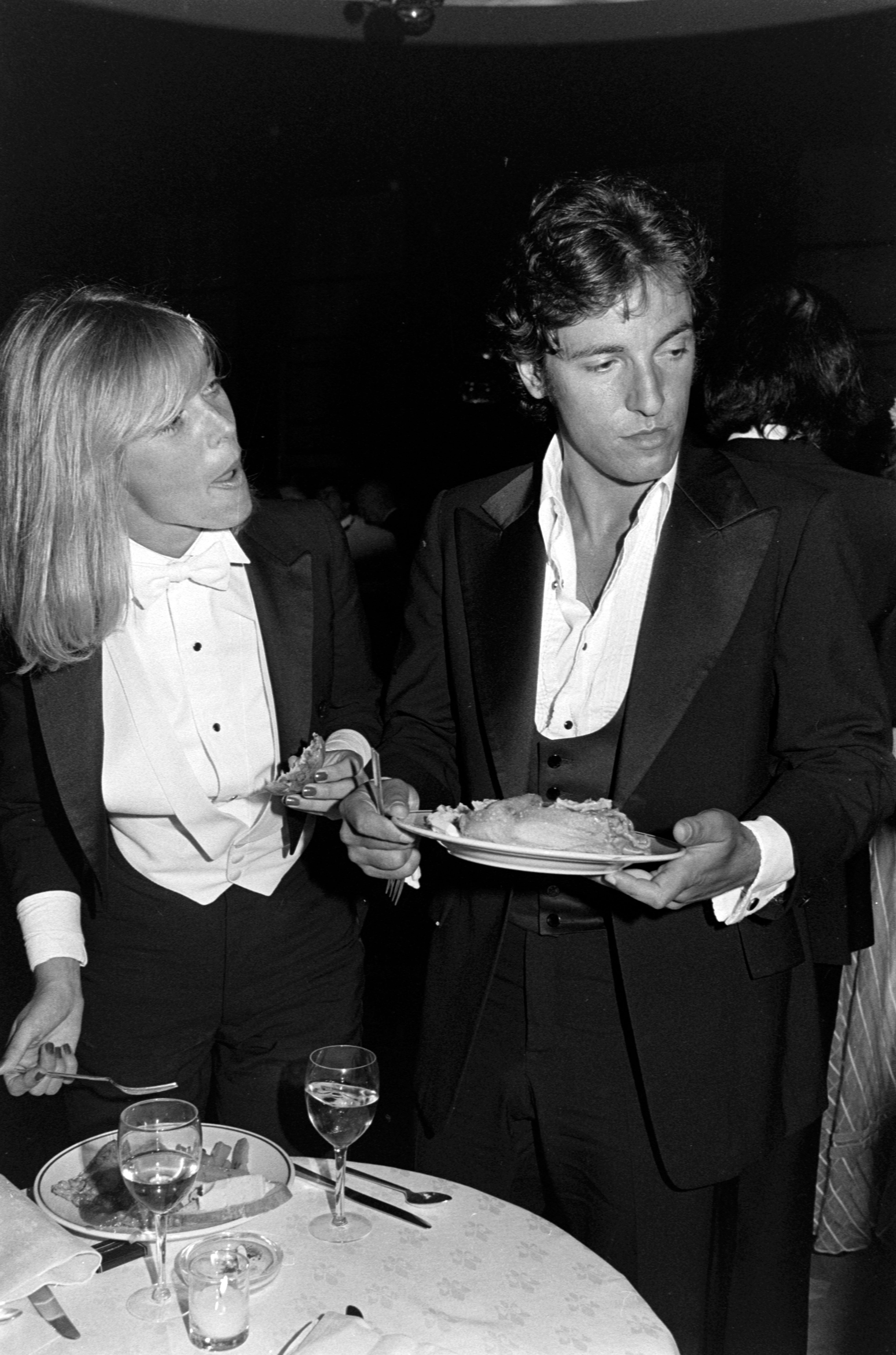 Joy Hannan and Bruce Springsteen attend a gala screening of