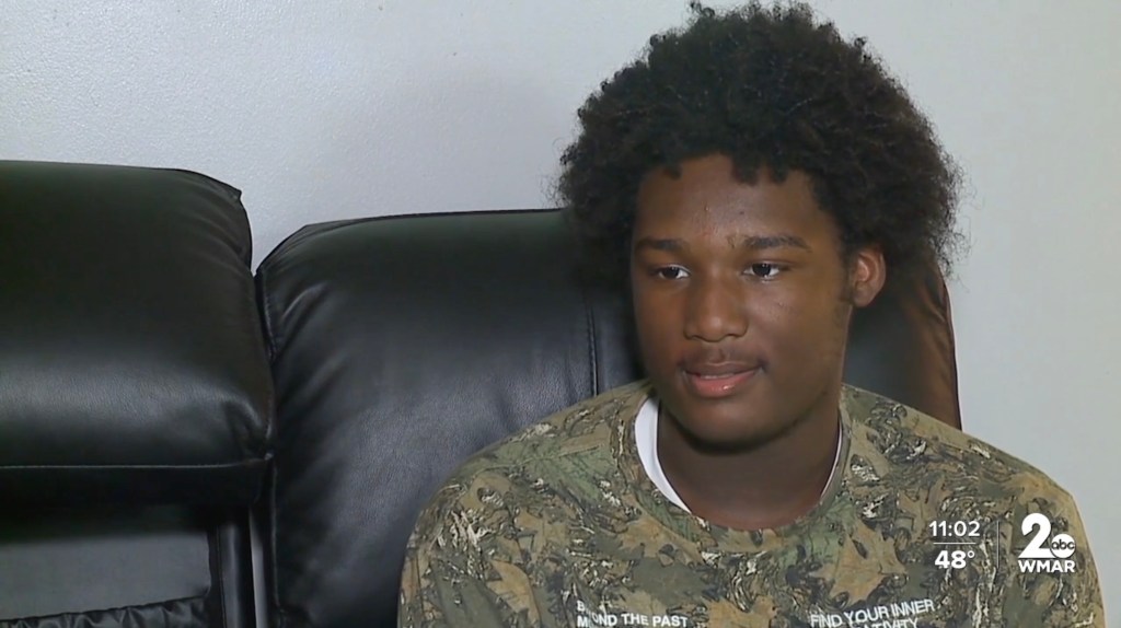 Taki Allen, 16, spoke to reporters about the incident.