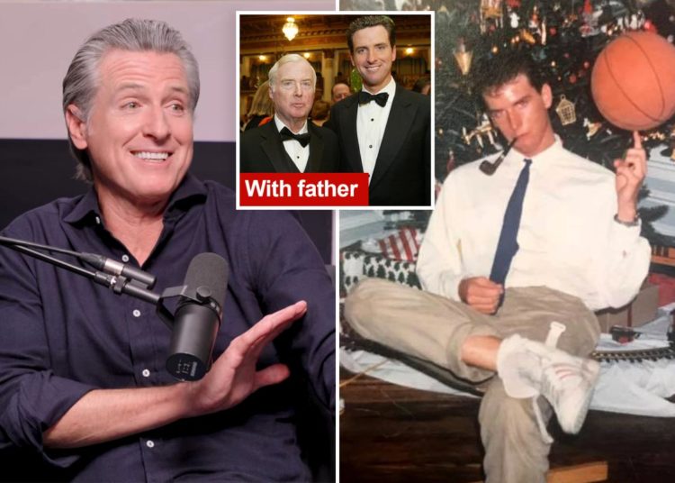 Gavin Newsom’s story about ‘hustling’ to pay the bills raises eyebrows — given his family’s ties to billionaire heir