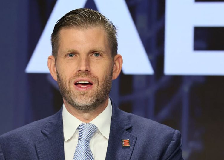 Eric Trump Says His Dad Donald Couldn’t Be President Without Him