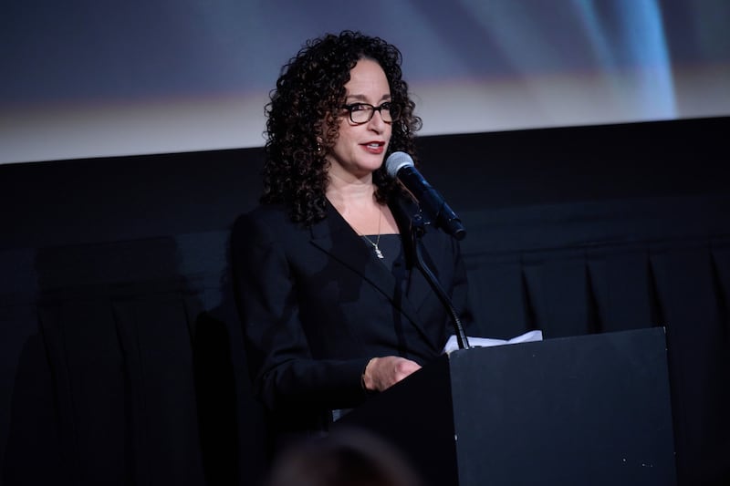 Debora Cahn speaks onstage during Netflix's The Diplomat S3 Tastemaker Screening.