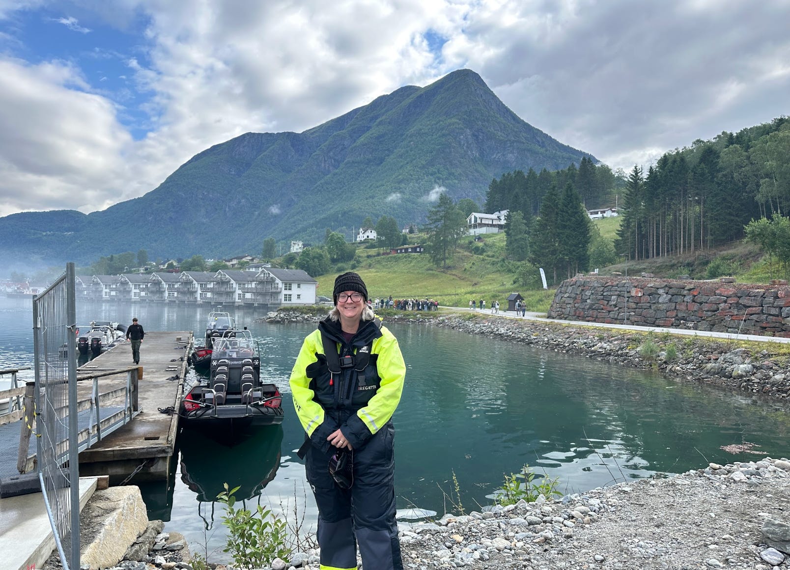The writer on a solo trip in Norway.