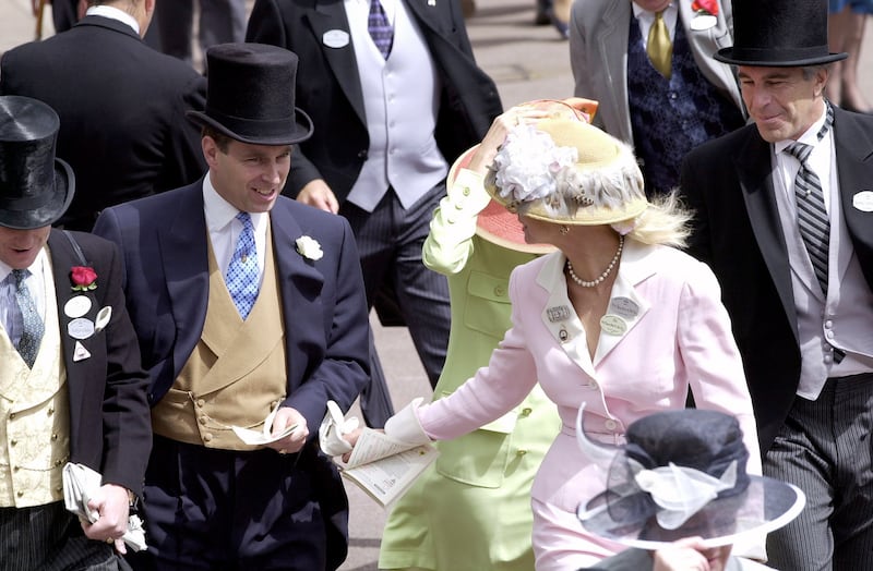 Prince Andrew with Jeffrey Epstein.