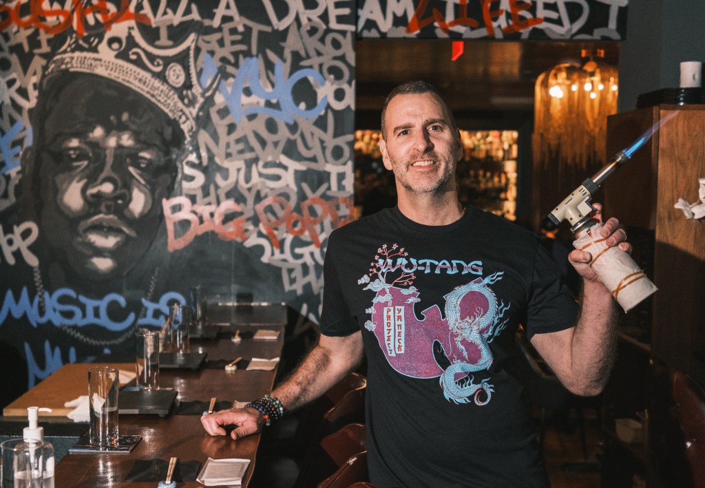 Richie Romero at his sushi bar