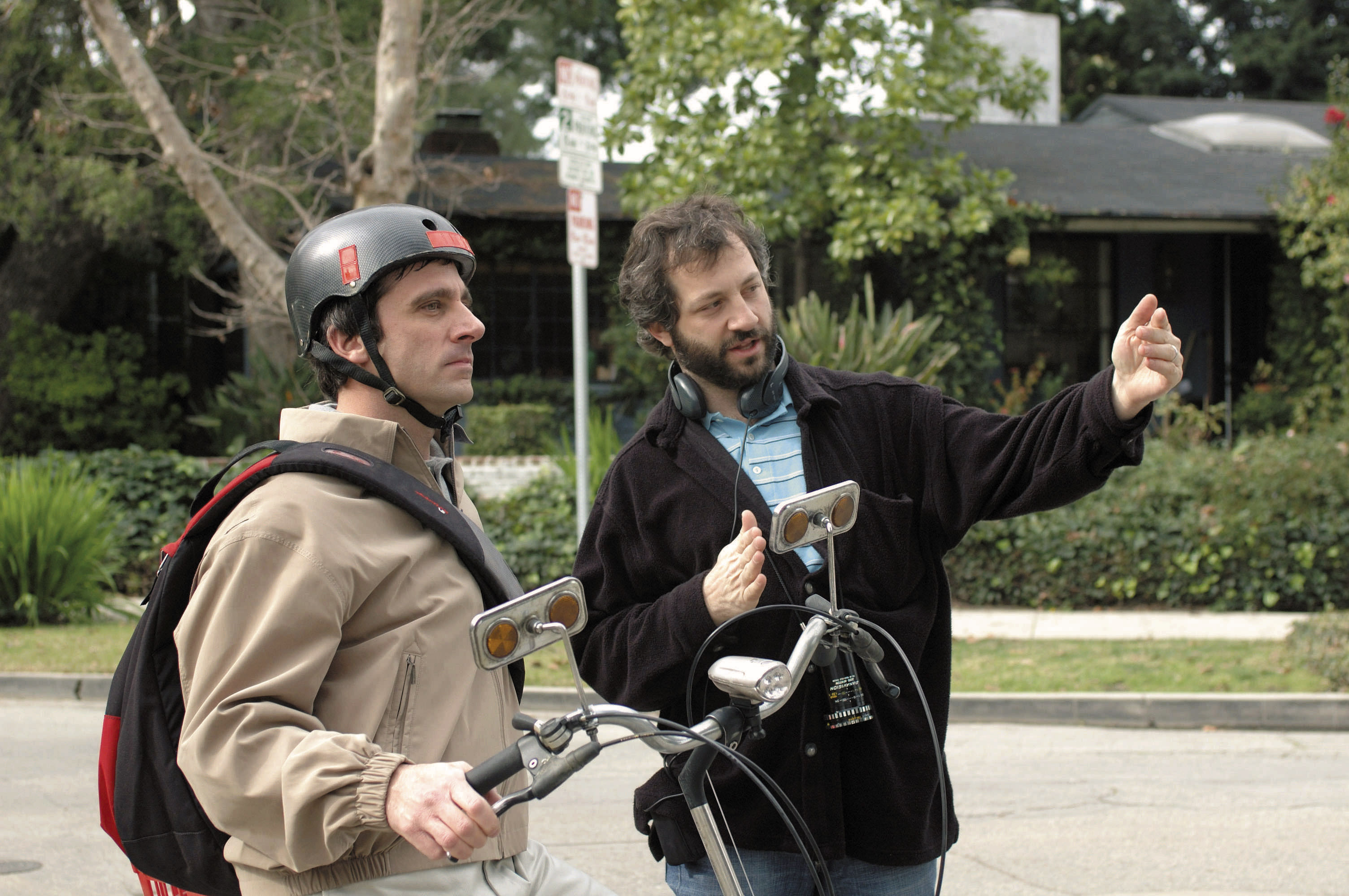 Judd Apatow and Steve Carell.