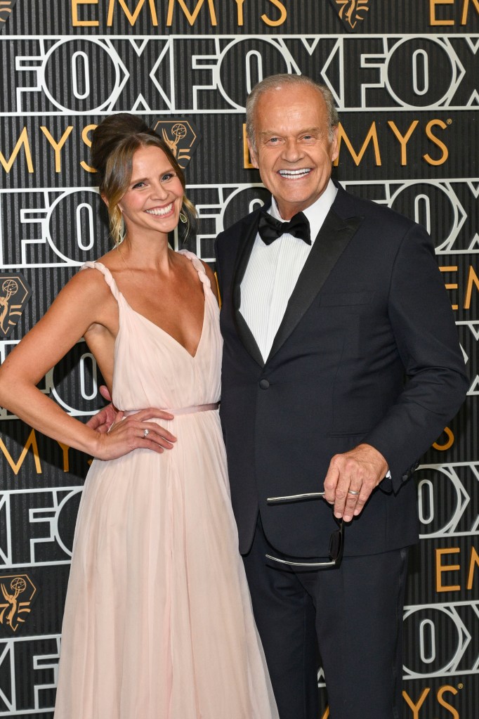 Kelsey Grammer and Kayte Walsh at January 2024 Emmys