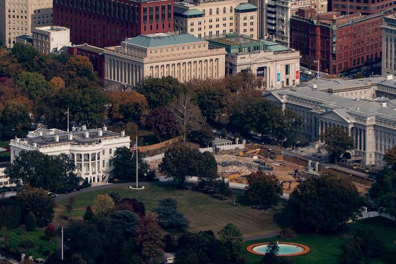 The entire East Wing of the White House has been razed to make way for Donald Trump's new ballroom.