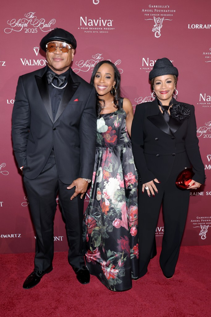 LL Cool J, Italia Anita Maria Smith and Simone Smith attend the 27th Annual Angel Ball 