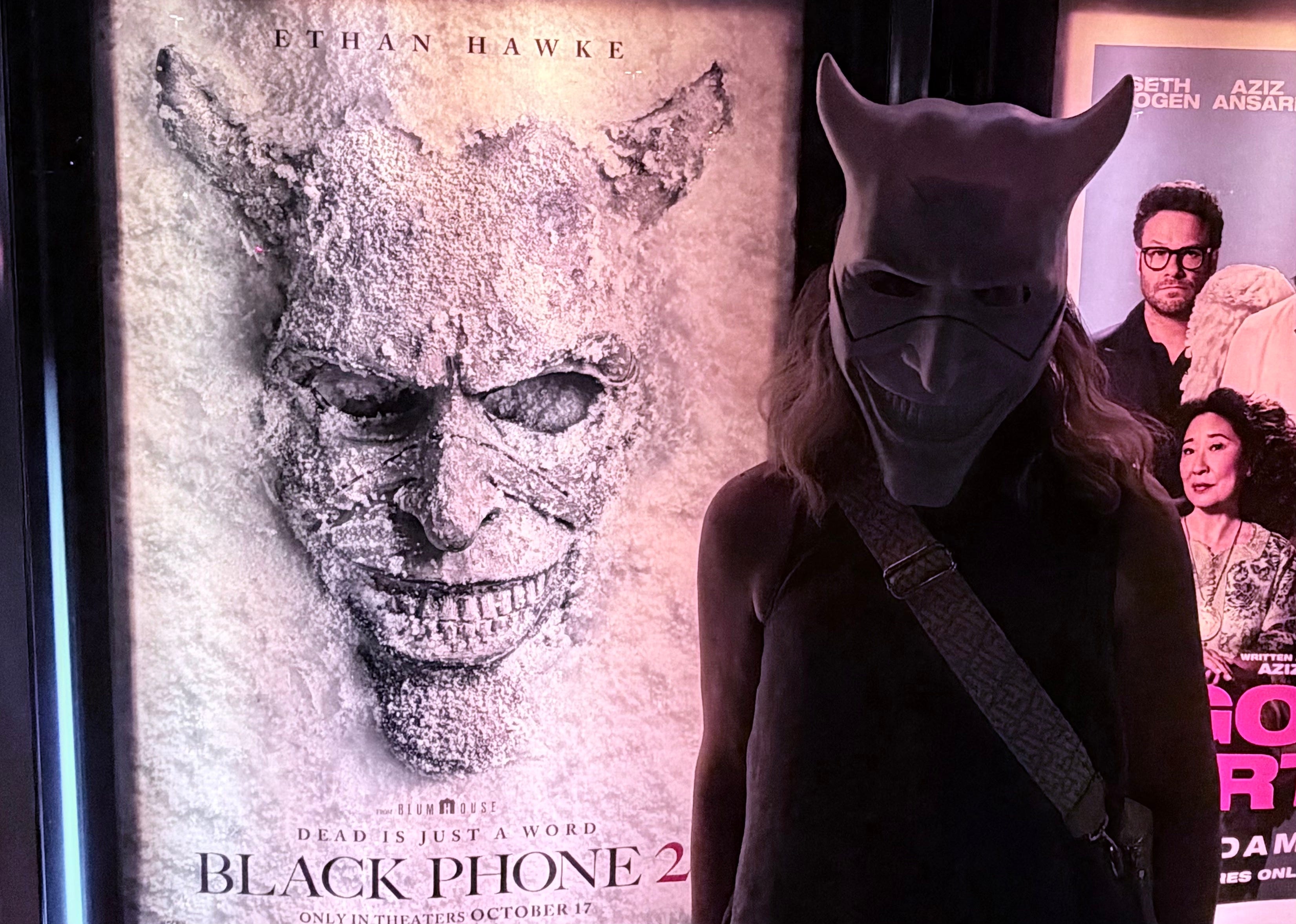 The author at a movie theater to see Black Phone 2.
