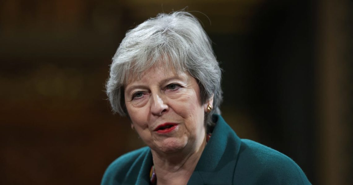 Theresa May accuses Tories of ‘chasing votes’ from Farage’s Reform