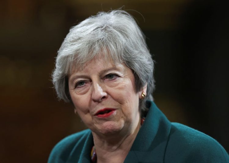 Theresa May accuses Tories of ‘chasing votes’ from Farage’s Reform