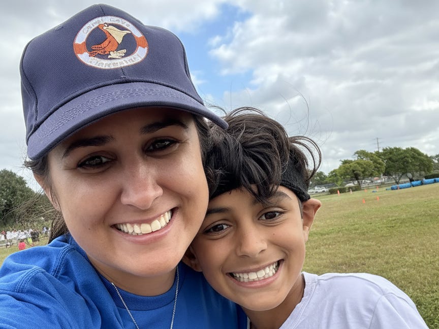 Gabriela Marte and her son