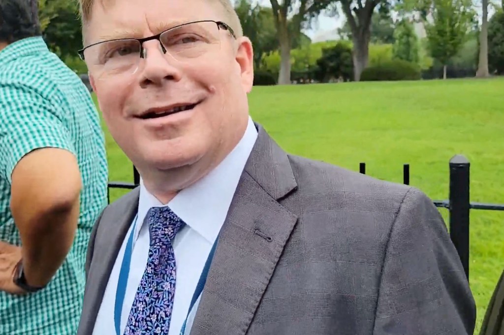 President Biden's physician, Kevin O'Connor, smiling at the camera.