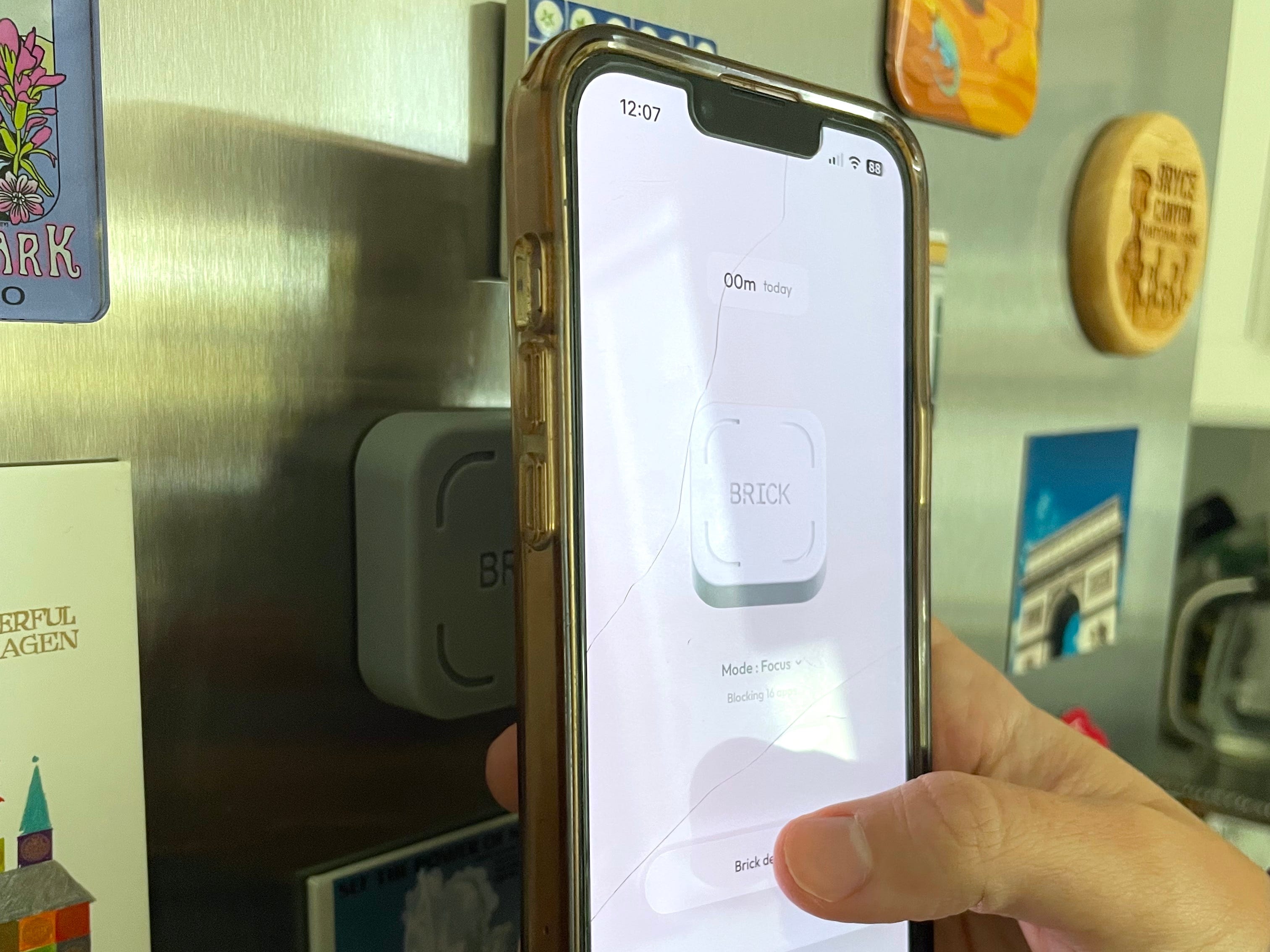 Using Brick app on smartphone