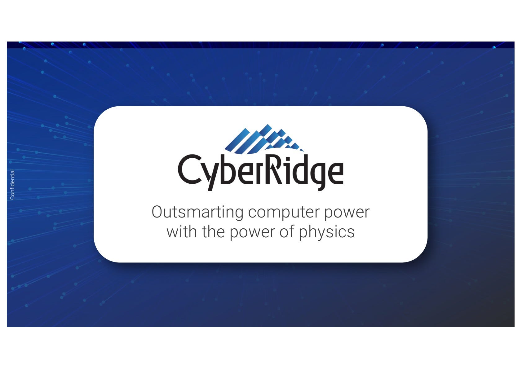 CyberRidge pitch deck