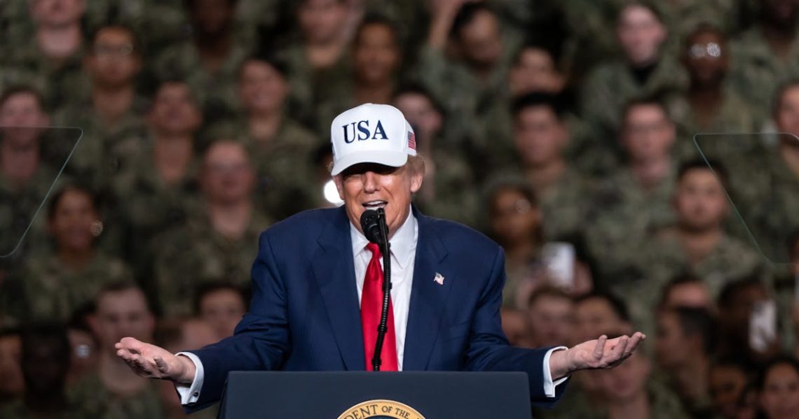 Trump Tells U.S. Troops He Hates Hot People—and Other Weird Stuff