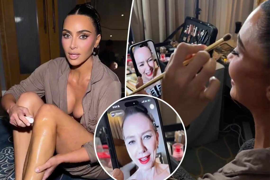 Kim Kardashian borrows Naomi Watts’ lube for ‘fashion emergency’