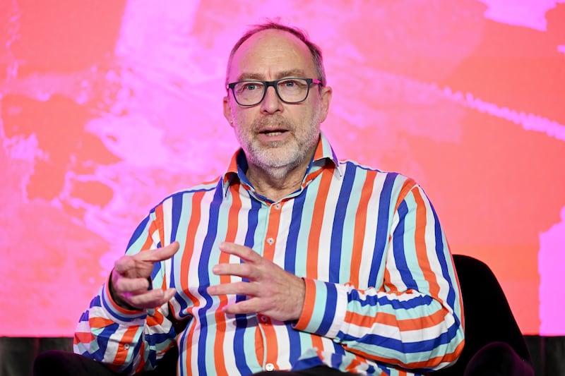 LONDON, ENGLAND - JUNE 05: Jimmy Wales speaks onstage during the "Building Trust in the Age of Information Overload"  panel discussion on day four of SXSW London 2025 at The Truman Brewery on June 05, 2025 in London, England. (Photo by Jeff Spicer/Getty Images for SXSW London)