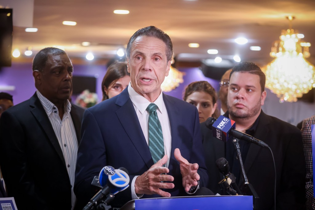 Andrew Cuomo speaking