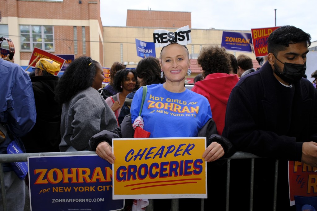 Supporters of Zohran Mamdani
