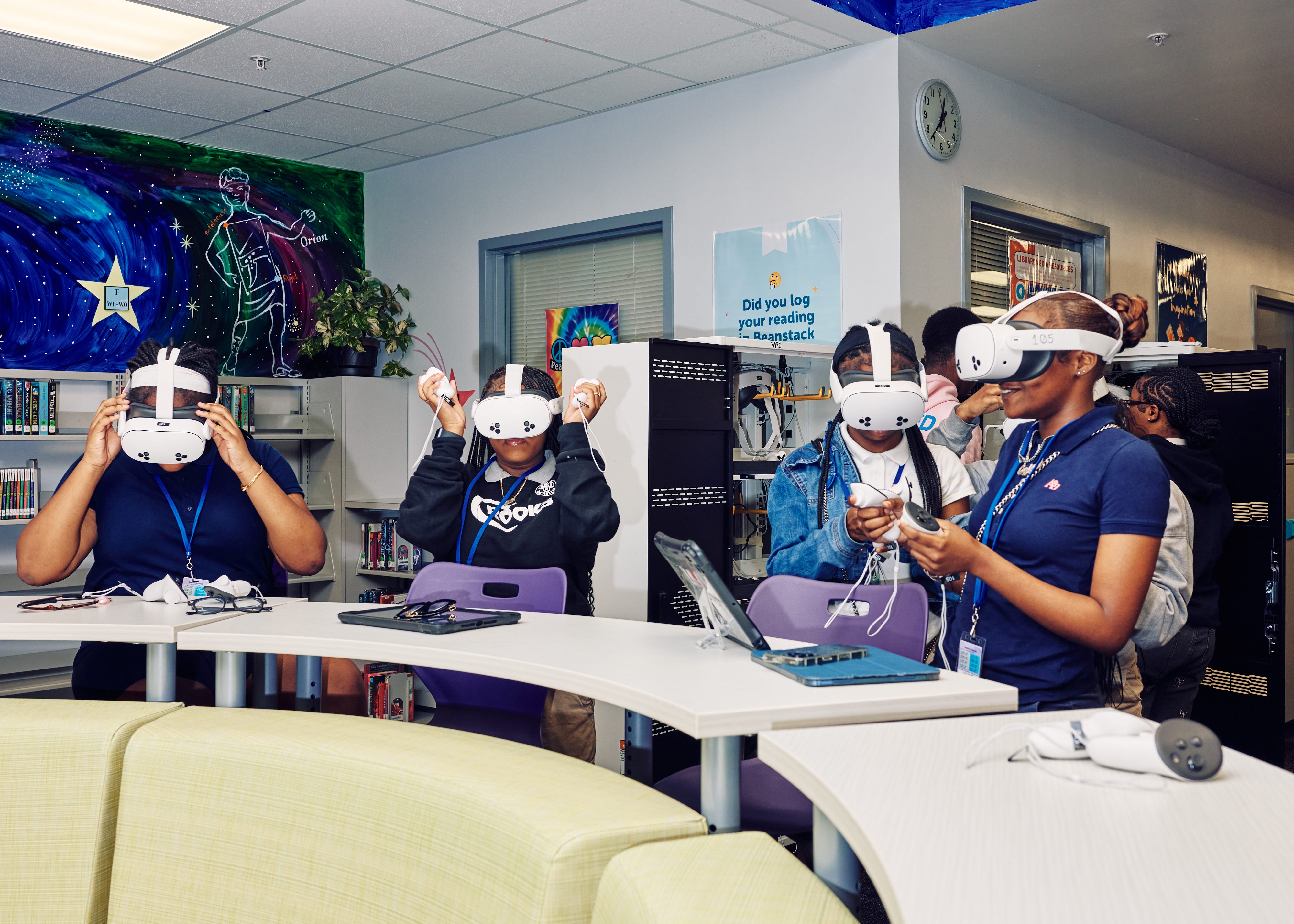 Students at Millennium Collegiate Academy