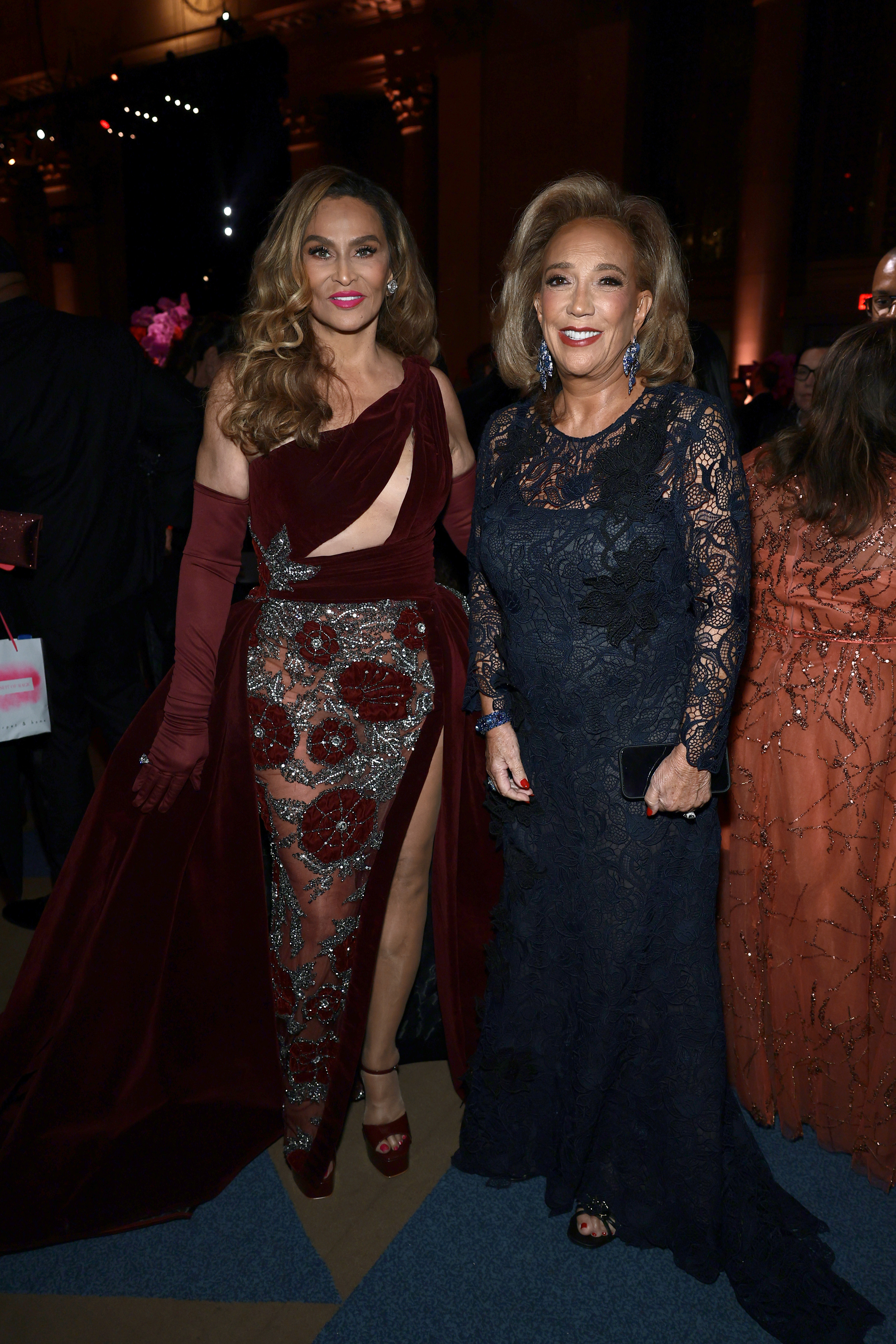 Tina Knowles and Denise Rich