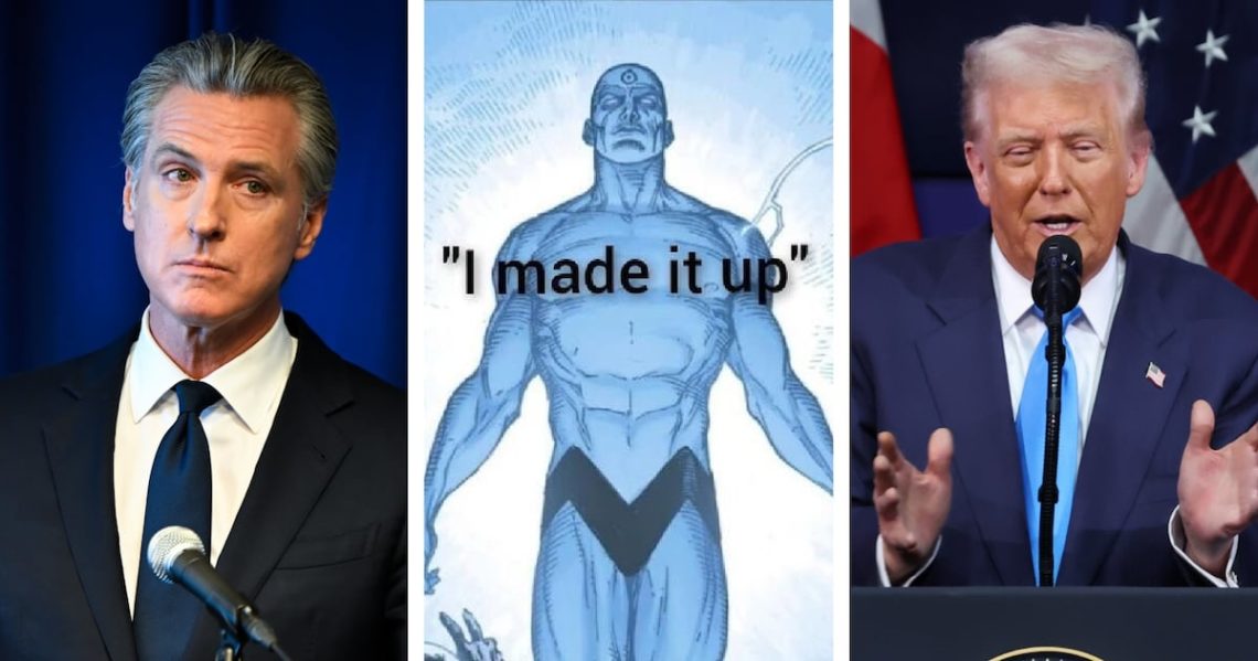 Newsom Locates Source of Trump’s Latest Bizarro Boast