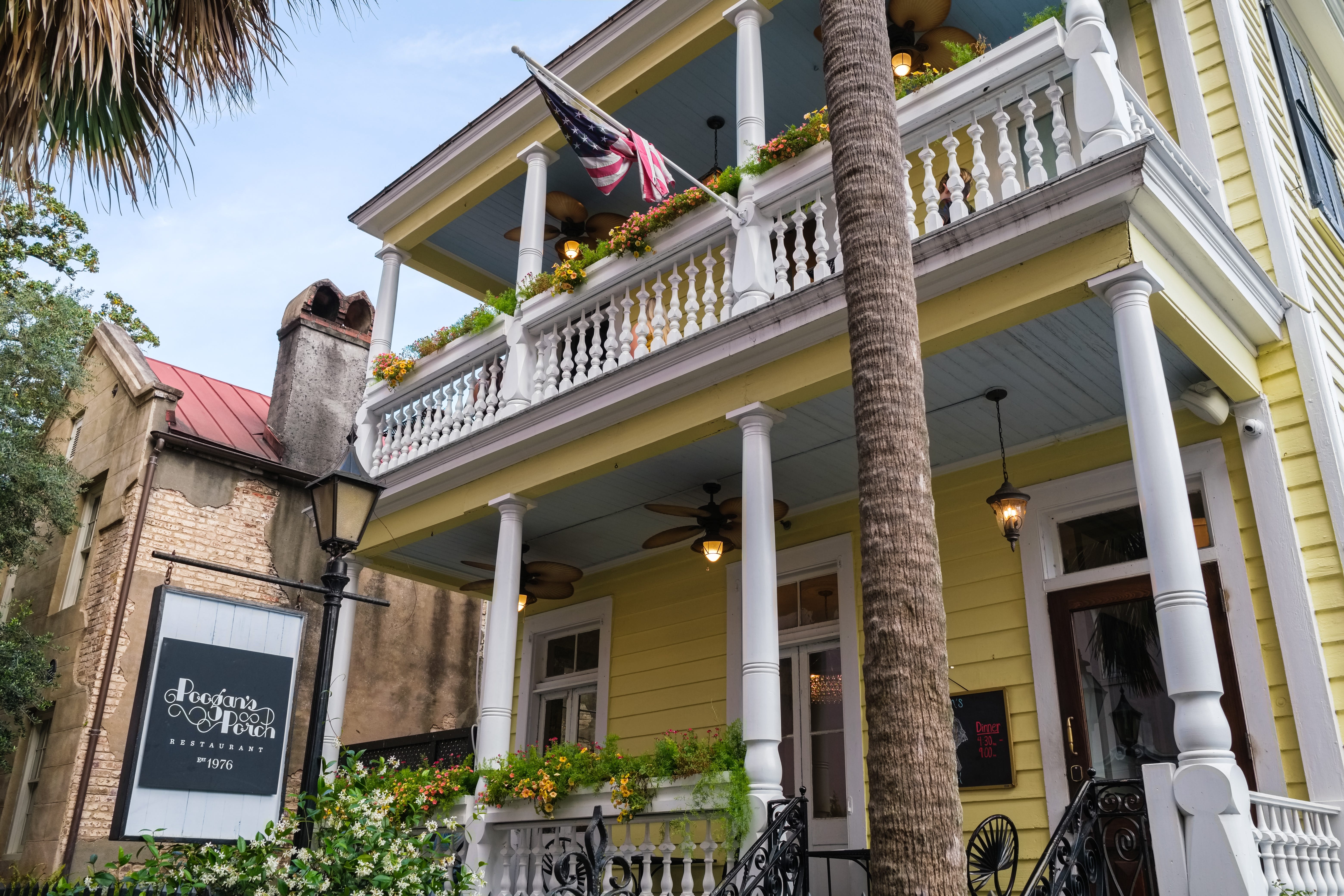 Poogan's Porch in Charleston is said to be haunted by a dog and other spirits.