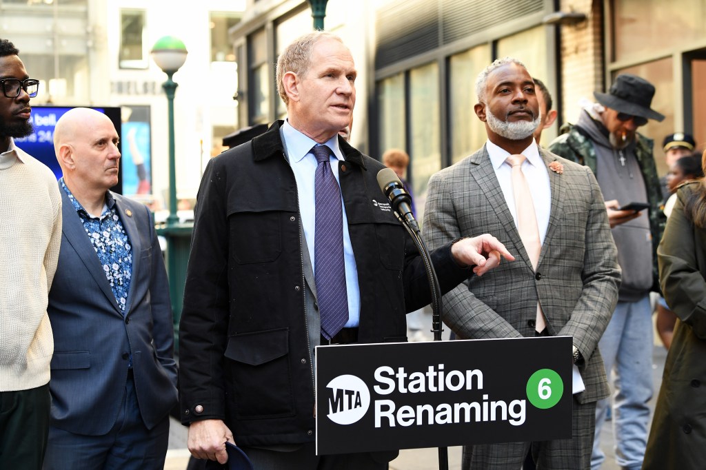 MTA CEO Janno Lieber hosts a subway station renaming at 23rd and Park Ave.