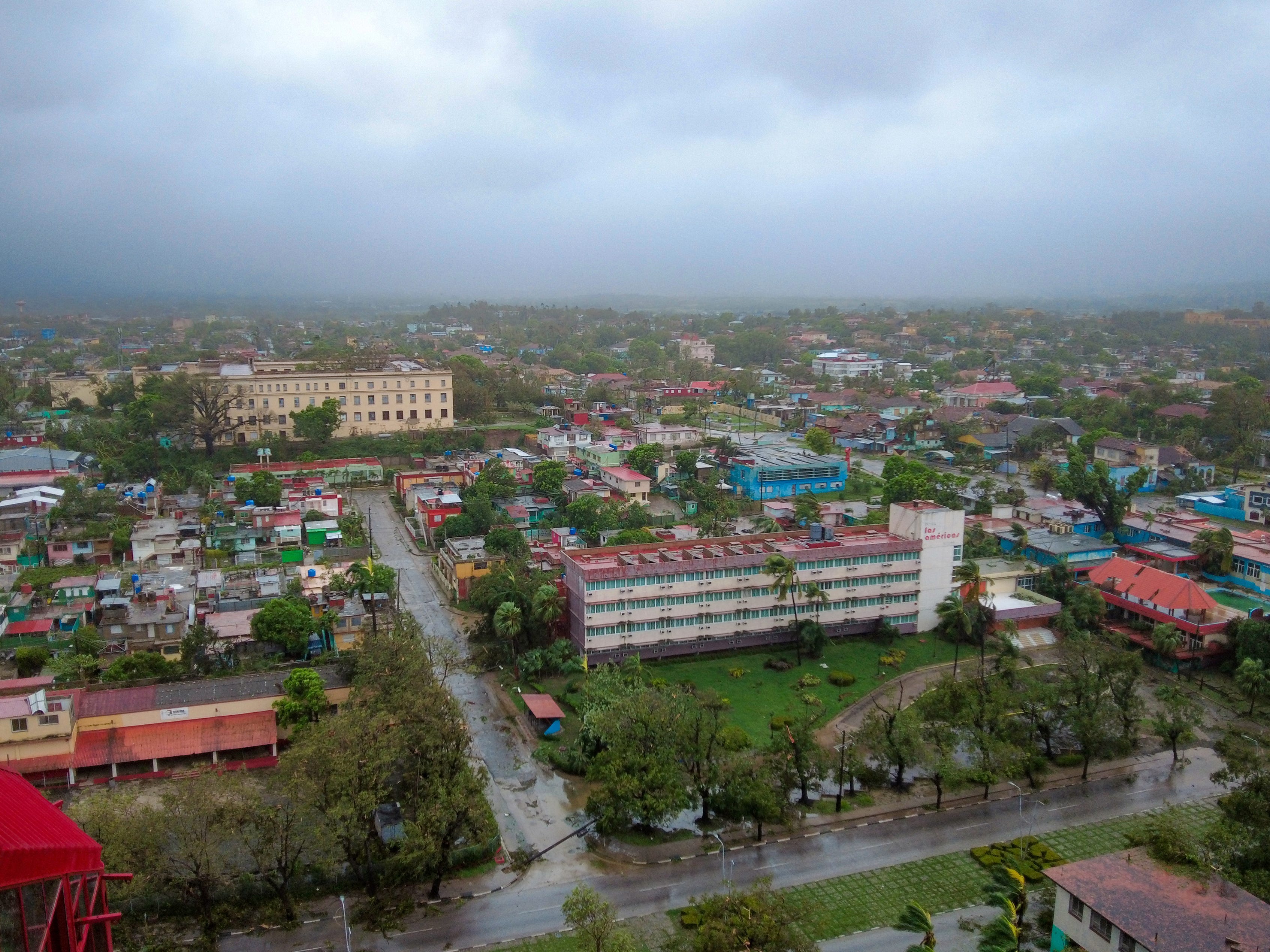 View of part of Santiago de Cuba city after the passage of Hurricane Melissa on October 29, 2025
