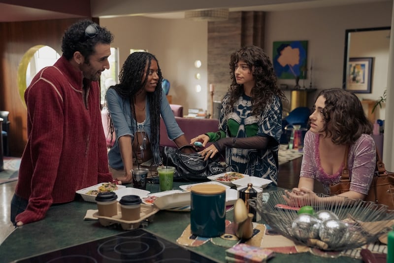 Jordan Firstman, True Whitaker, Odessa A’zion, and Rachel Sennott in I Love LA.