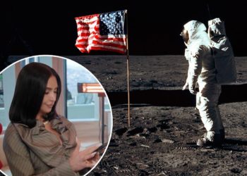 Kim Kardashian insists the moon landing ‘didn’t happen’ as she spreads ‘crazy’ conspiracy theories