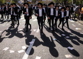 Israel’s Ultra-Orthodox Stage ‘March of the Million’ Against Military Draft