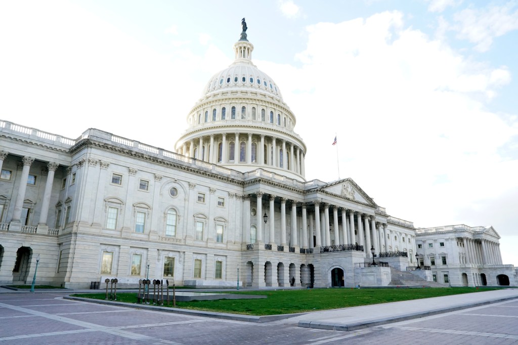 United States Capitol Building and steps in Washington, DC.