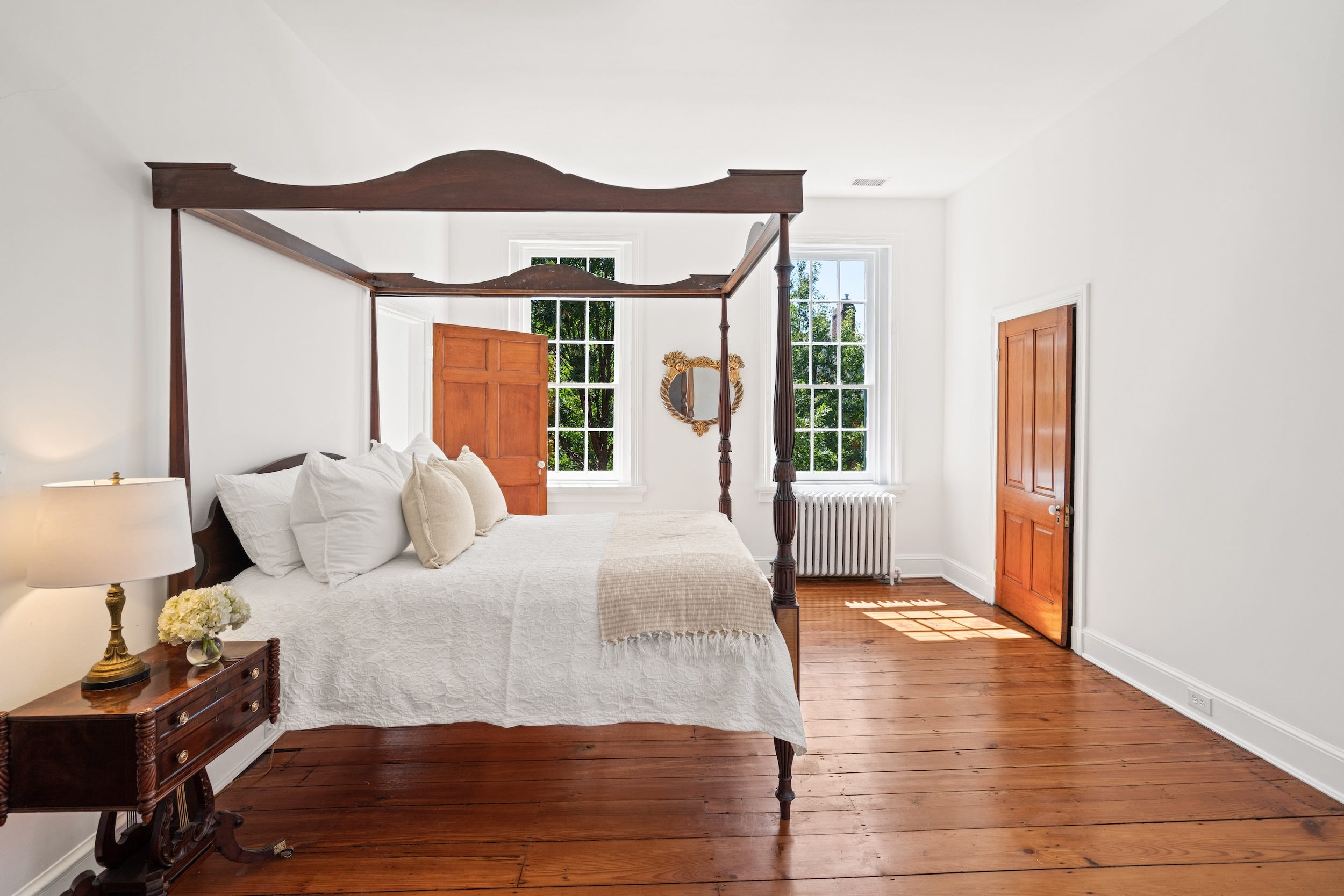 A bedroom inside of a Washington, DC, home.