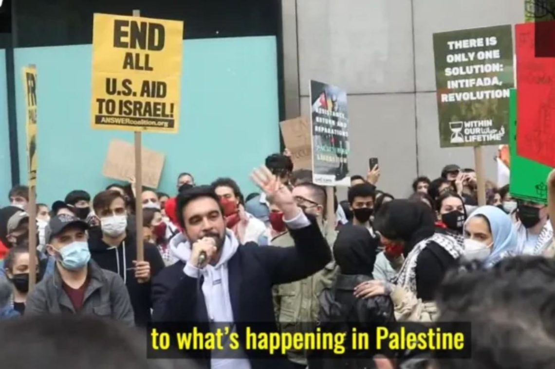 Video shows deranged Zohran Mamdani passionately shouting anti-Israel ‘BDS’ chant at rally