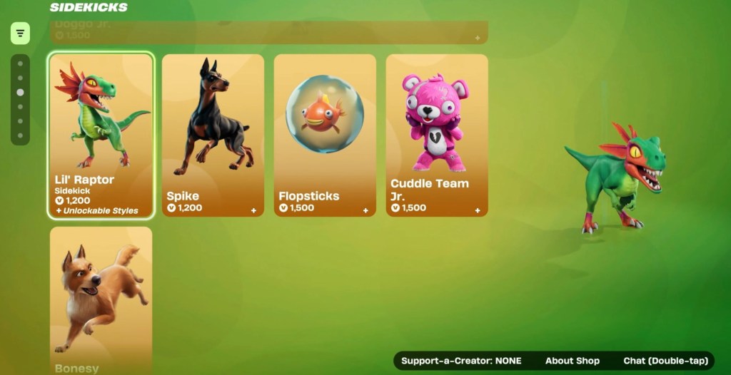 Fortnite Pets Prices Sidekicks
