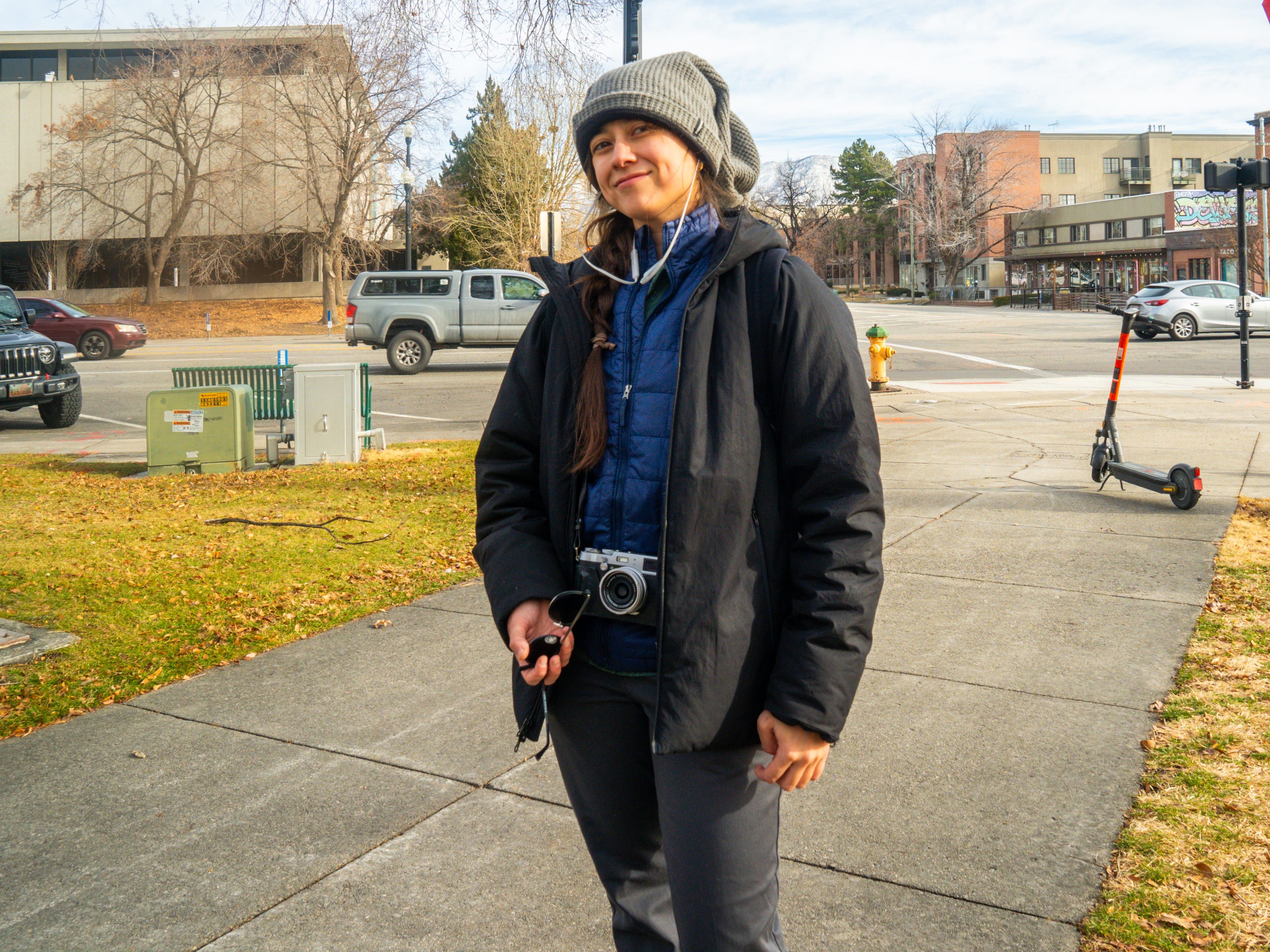 The author stands in a park in Salt Lake City.