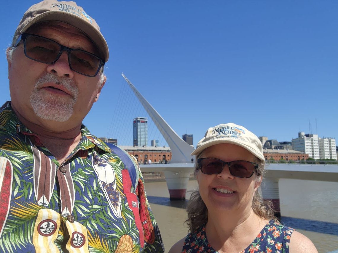 A selfie of Sandra and Jeff Mayernik.
