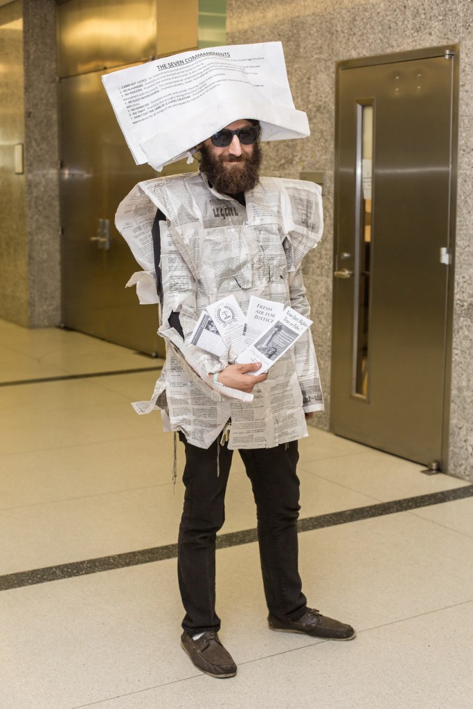 Aaron Akaberi in the hallway at the New York State Supreme Courthouse at 320 Jay Street in downtown, Brooklyn on Wednesday September 14, 2016 in New York City, USA.